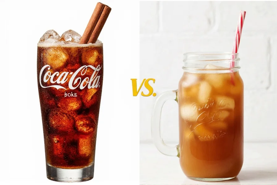 Cinnamon coke cocktail recipe with bourbon and citrus garnish in a rocks glass