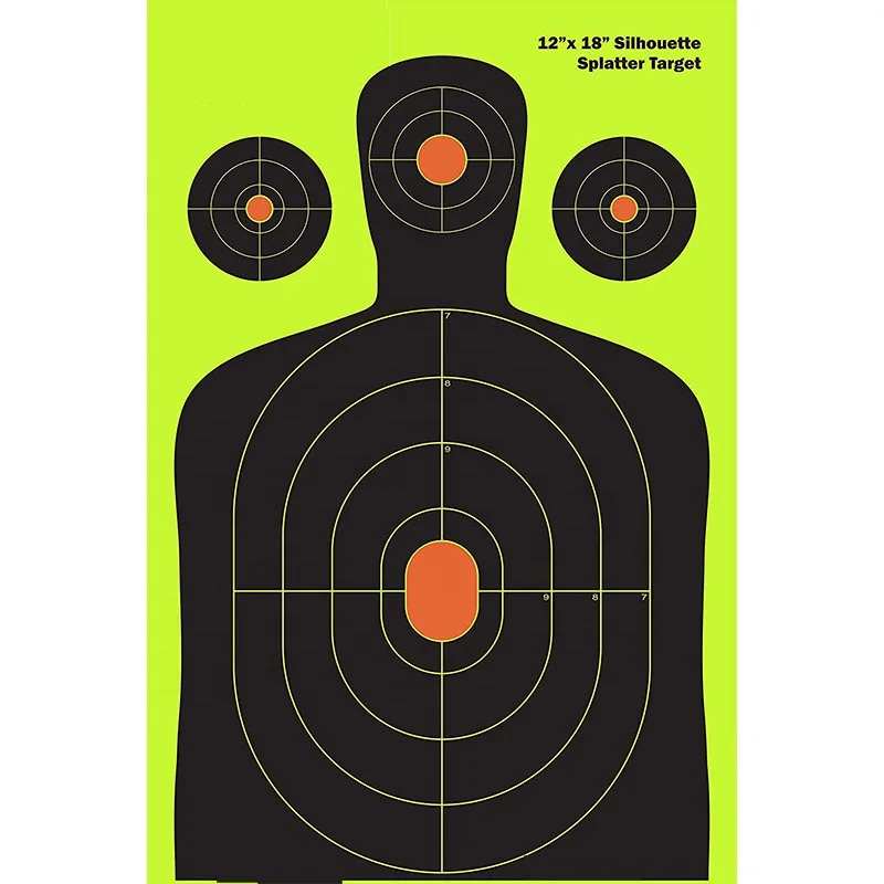 

Custom Silhouette Shooting Range Targets Paper For Shooting, Customized color