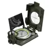 Multifunctional Sighting Compass for Hiking, Metal Military Waterproof High Accuracy Lensatic Compass with Clinometer for Hiking