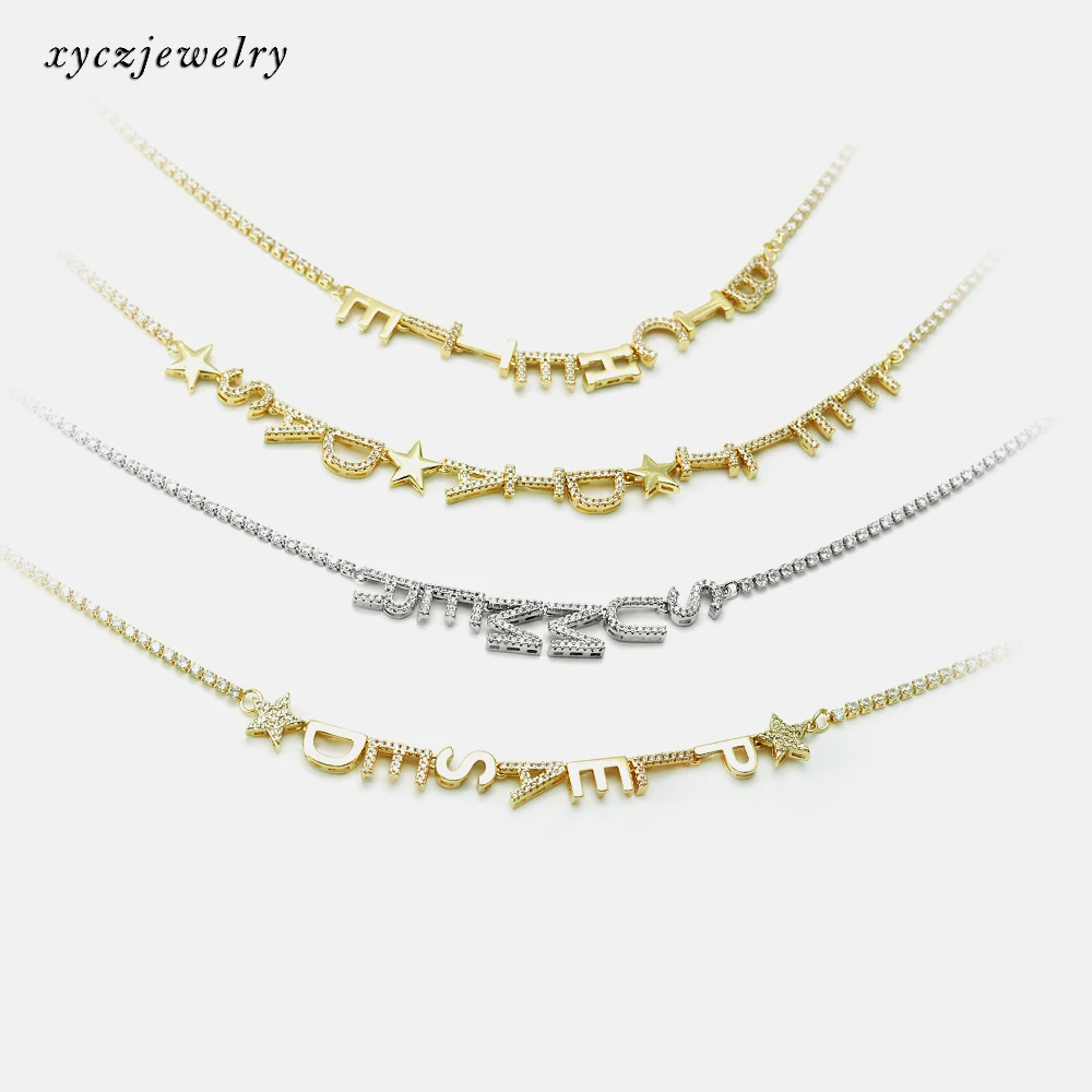 

2021 newest jewelry 26 letter alphabets free composition DIY alphabets pendant, Picture