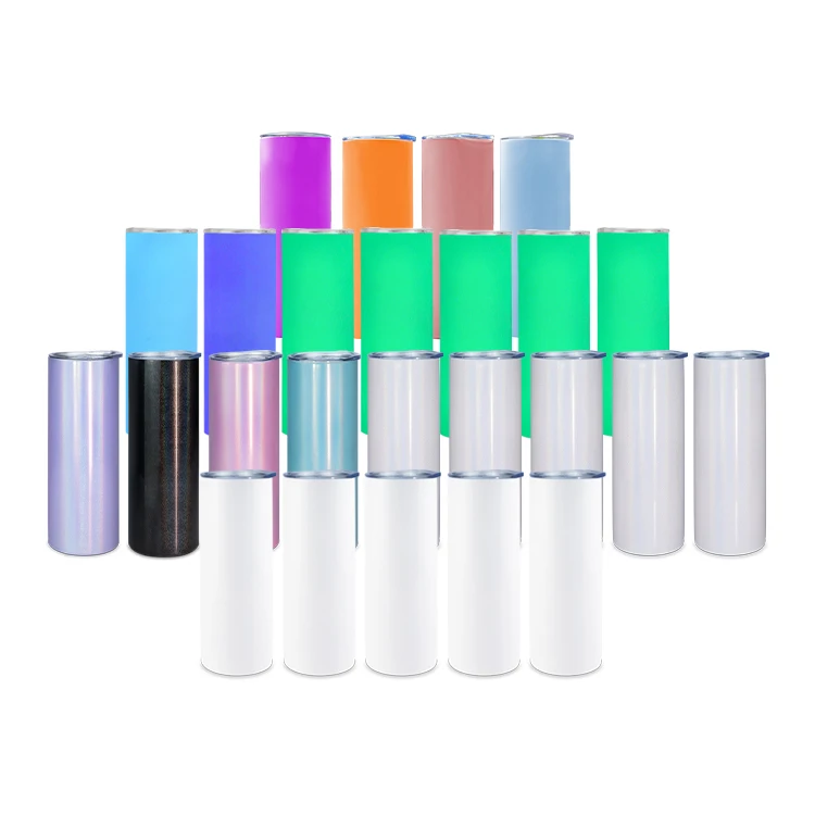 

USA warehouse stocked mixed 20oz glow glitter UV color changing stainless steel blanks sublimation tumblers, Customized color