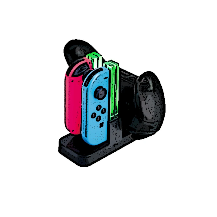 

DOBE High Quality 4 IN 1 Durable joy-con gamepad Charger Dock Para Handle For Nintendo Switch Play Game Charging Stand, Black