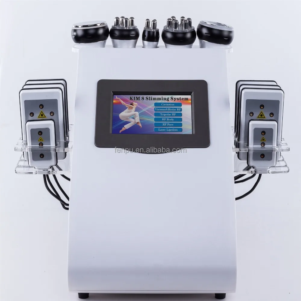 

hot 6 in 1 ultrasonic operation system vacuum cavitation rf laser slimming machine lose weight 40k cavitation slimming machine