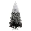 High quality outdoor lighted cone spiral rope lighted twig stick pe tips slim shape christmas trees with snow