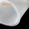 Free sample hexagon meshhole 5-20mm thickness washable warp knitted 3d spacer mesh fabric for bedding application