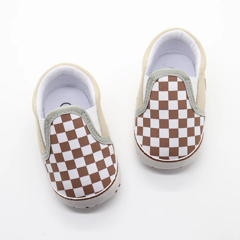 

No Lace Up Breathable Lattice Casual Sneaker Classical Canvas Baby Loafers Shoes Toddler Shoes Boys