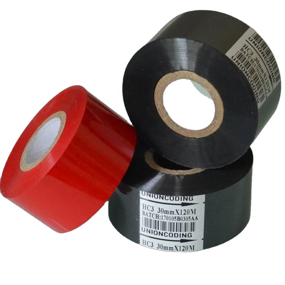 

Black 30mm 100M coding foil hot stamp ribbon for hp241 hp241b dy-8 date coding machine