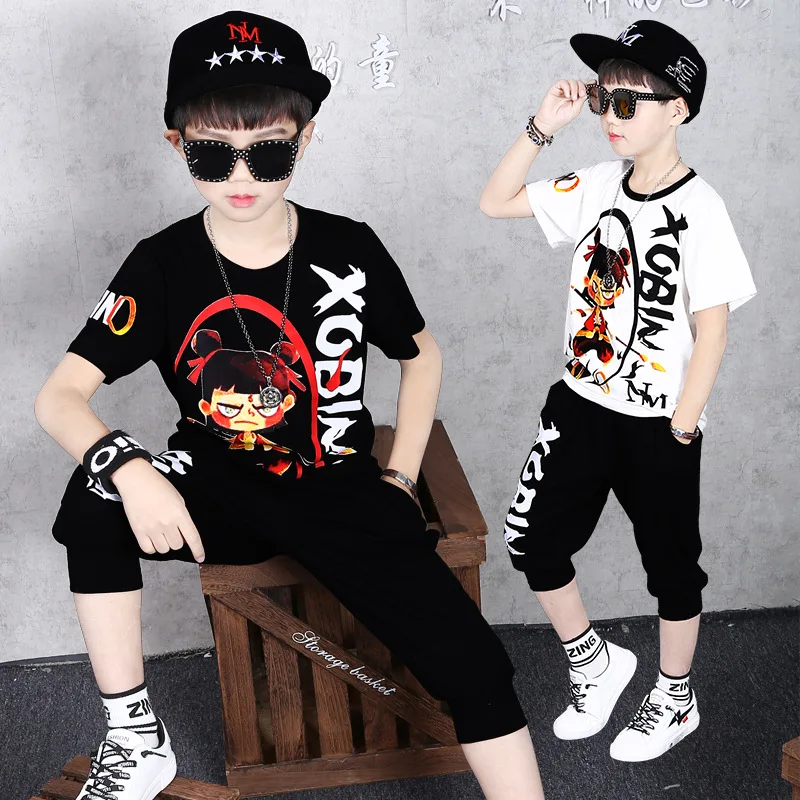 

Summer Boys cool Clothes Sets Baby Clothing T Shirt + Shorts Two Piece Outfit Wholesale fashion Children's Clothes