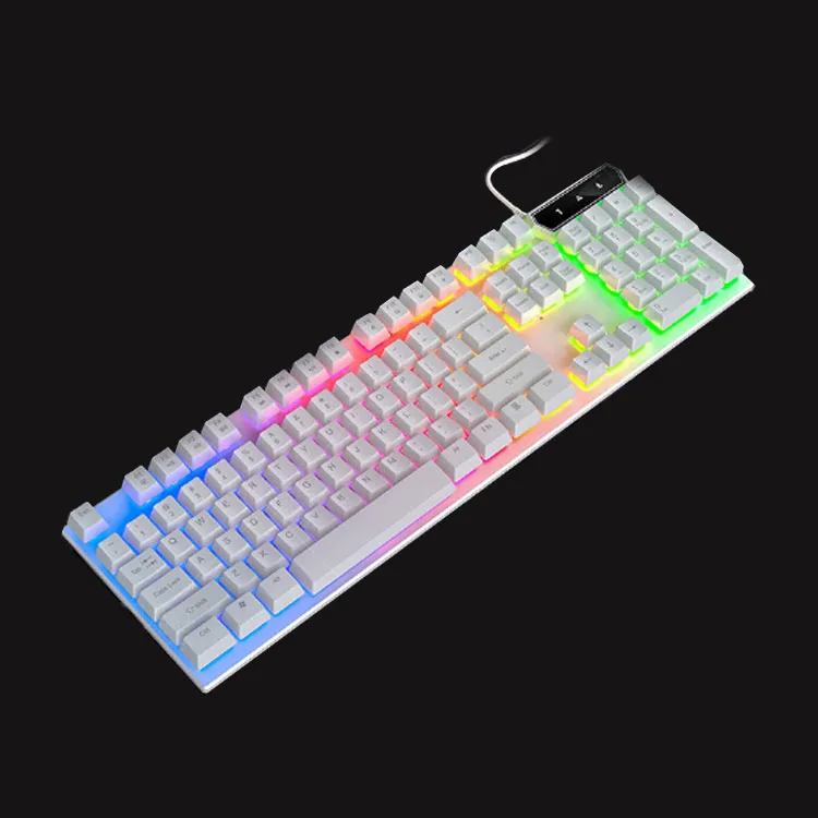 

Multi-color Professional USB V4 backlight fake mechanical gaming keyboard Game competition keyboard, Black,white