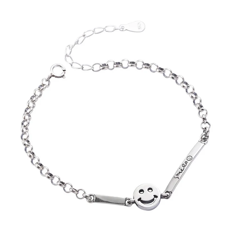 

MSYO New Ins Fashion Smiley Bracelet Simplicity Chain Bracelet Exquisite Bracelet For Women