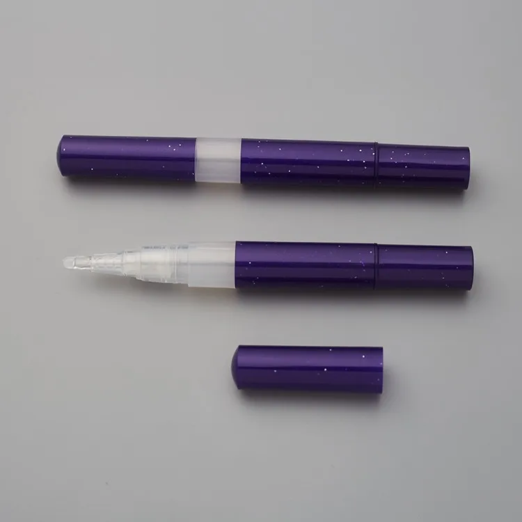 Hot Nail Polish Lip Gloss With Brush Tip Applicator Packaging Tube