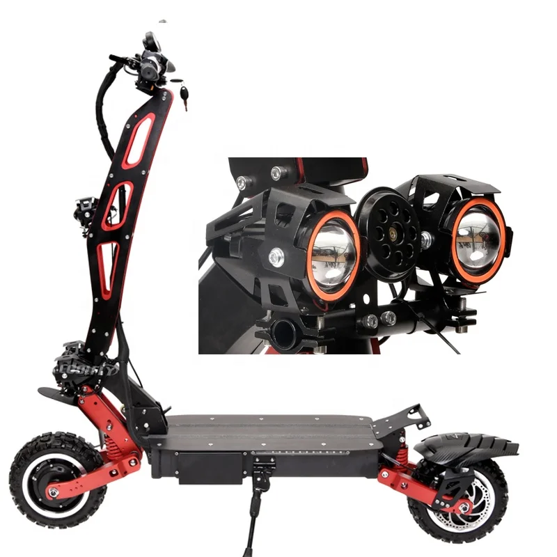 

Novel product 60V 6000W quick foldable electric scooter turn signals long range dual suspension e scooter manufacturer price