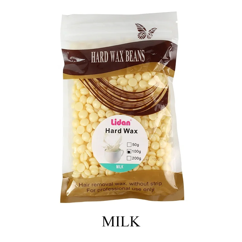 

100g Women's Beauty Depilatory Pearl Hard Wax Beans Lavender Flavors Hot Film Wax Removing Bikini Face Hair Legs Arm Hair, Picture