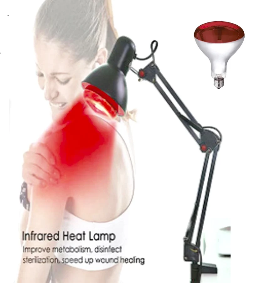Halogen red infrared medical physical therapy heating bulbs light lamp for Muscle Pain Cold Relief R125 150W 175W 250W IR