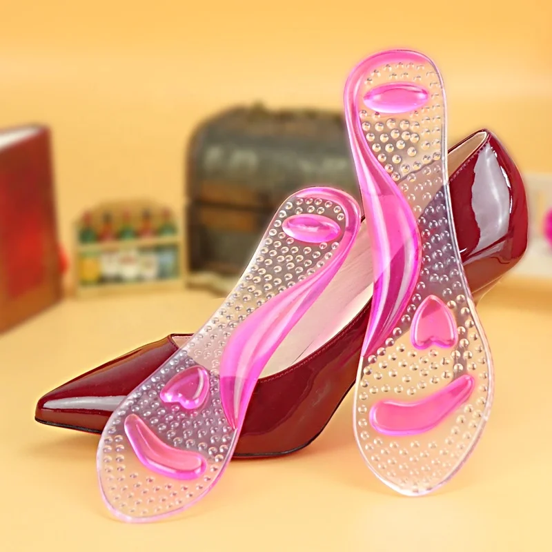 

Heart-shaped silicone quarter pad invisible arch non-slip cushion shock-absorbing shoes high heel insole