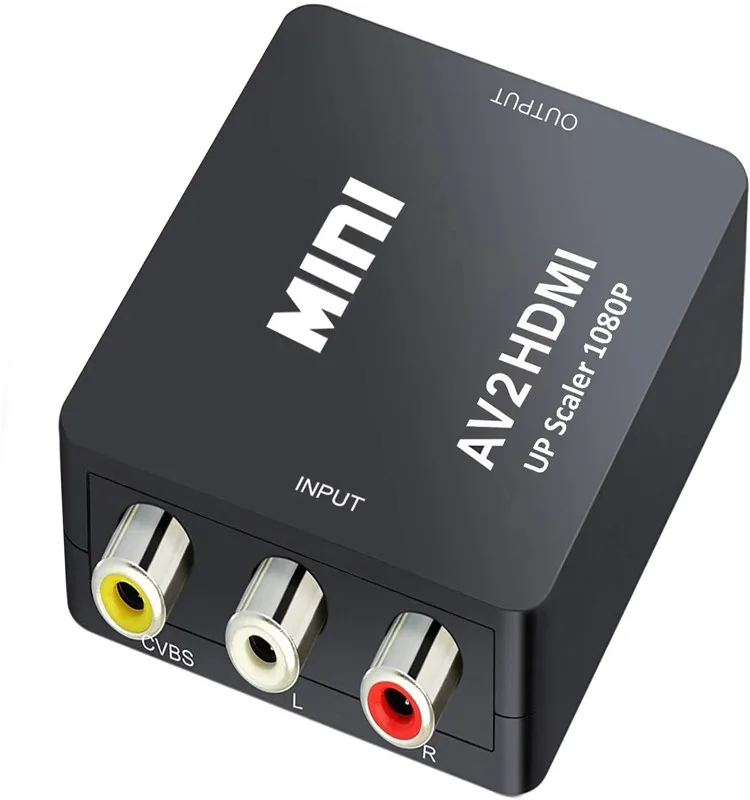 hot-1080p mini hdmi в av композитный конвертер rca cvbs адаптер