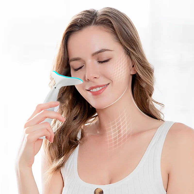 

Portable USB Rechargeable Neck Care Device Elimination Instrument Fast Charge Neck Wrinkle Care Remover, White