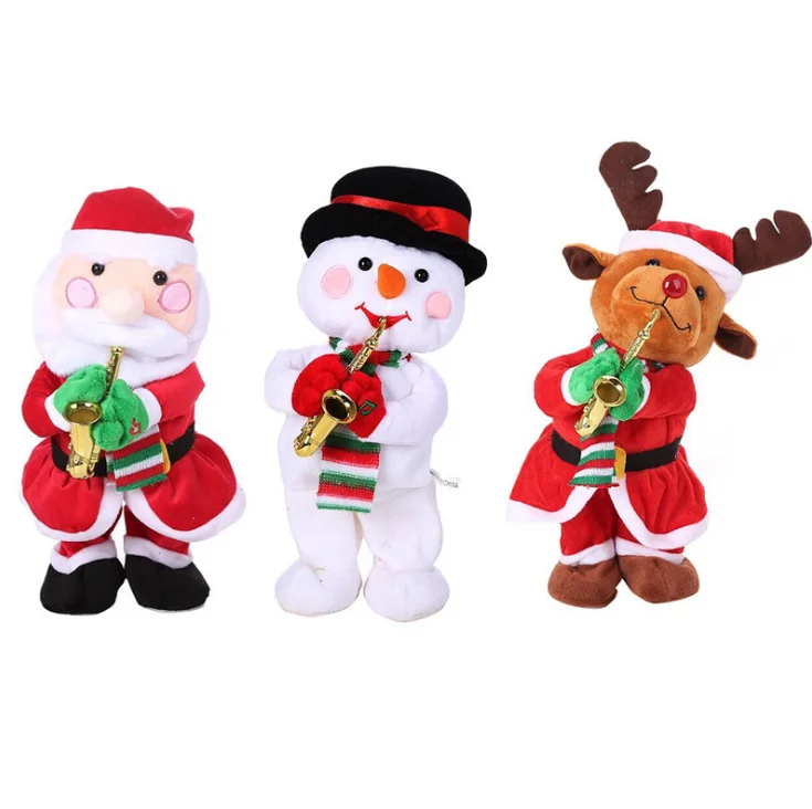 

Special offer 2021 christmas decorations pet toy Santa Claus singing dancing pet toys, As is shown in