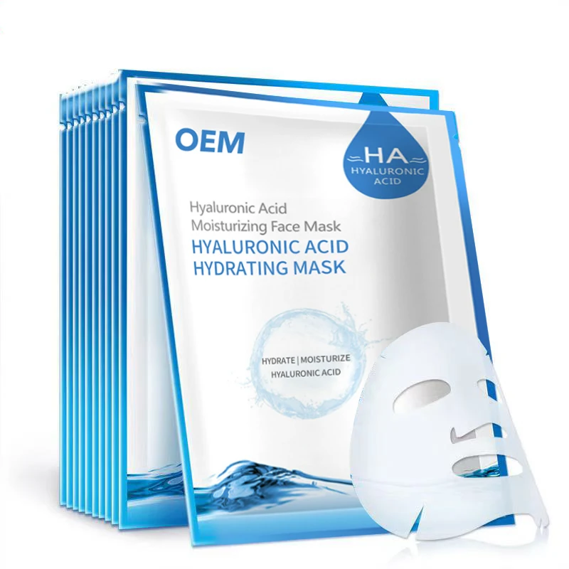 

wholesale hyaluronic acid oligopeptide fullerene transparent face mask