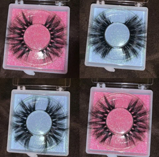 

High quality individual mink lashes lash faux mink black eyeliner lash wands mascara brushes wholesale luxury mink eyelashes