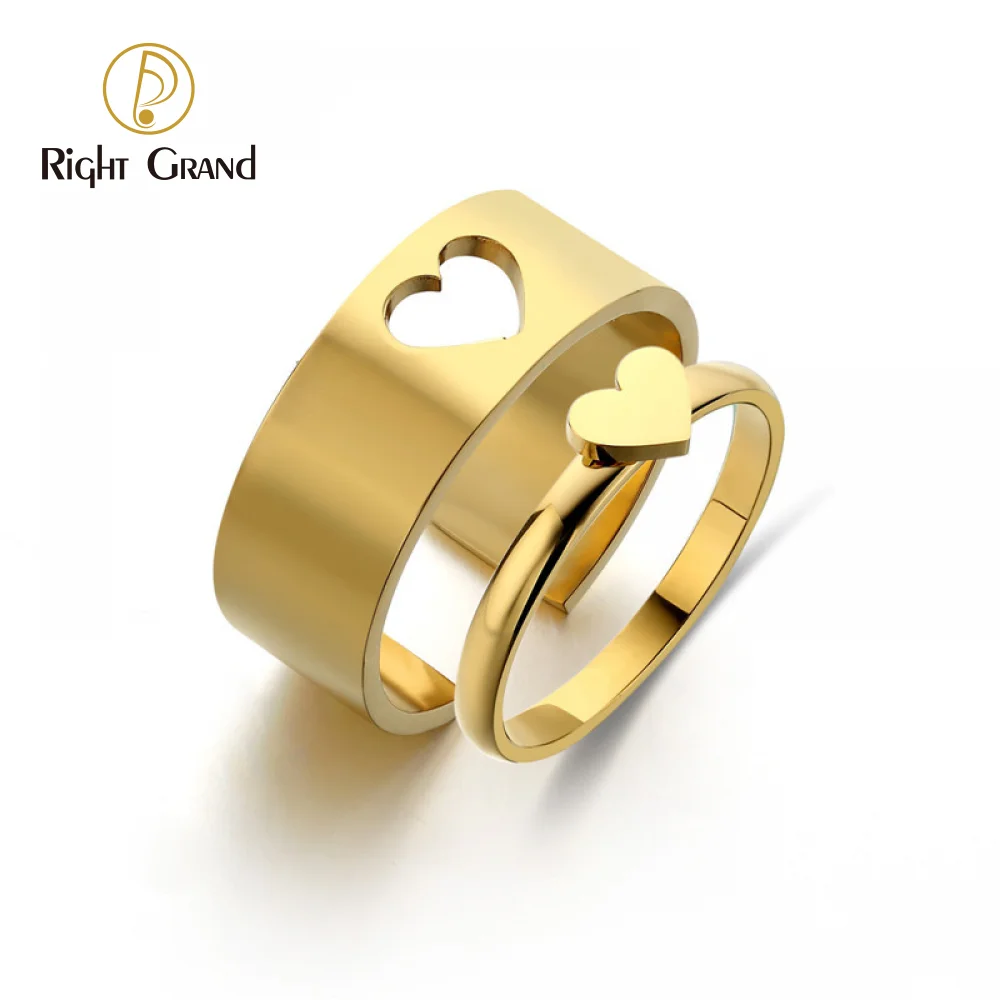 

Fashion Stainless Steel Butterfly Rings Women Men Gold Silver Color Love Heart Cross Couple Ring Set