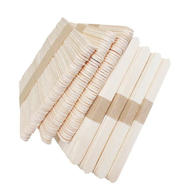 

Wholesale 10k Pcs Hot Sale High Quality Factory Price Customised Ice Cream Wood Sticks, White