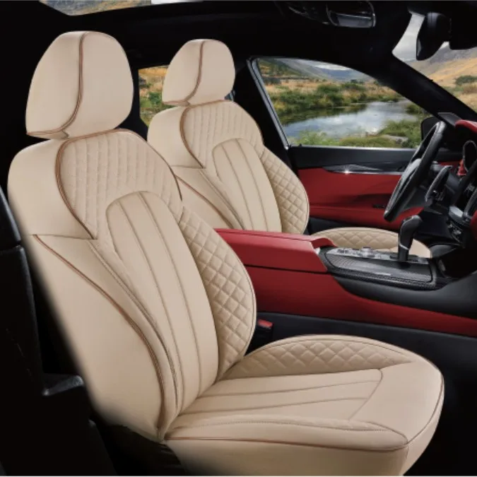 
9 Pcs 3D leather car seat covers design for BMW Volvo 
