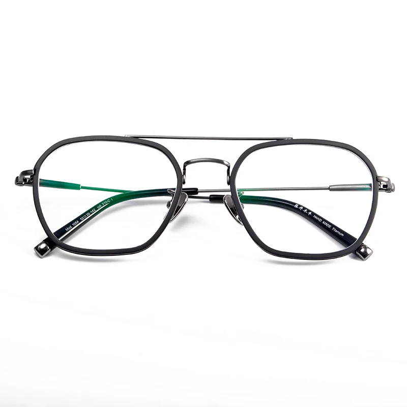 

2021 Vitaenova Classic Square Double Bridge Light Titanium Frames Optical Eyeglasses Computer Glasses Men Women Unisex, Custom colors