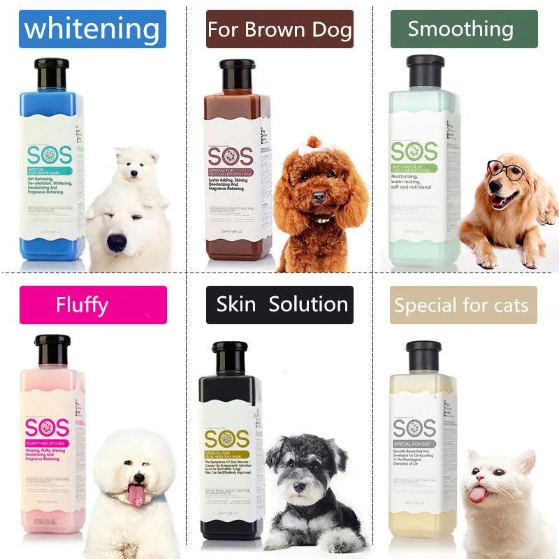 

Wholesale Natural Mild Shampoo oem for Groom Whitening kin Teddy Satsuma Golden Retriever Pet Dog cat Bath shower Gel shampoo