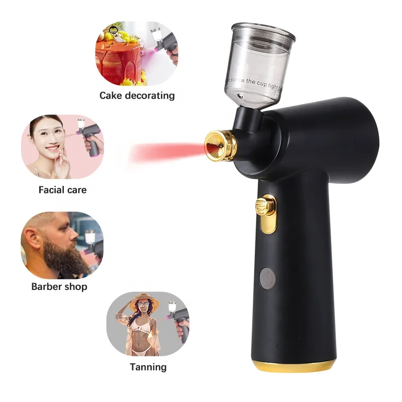 

New model wireless rechargeable cordless airbrush, Silvery grey