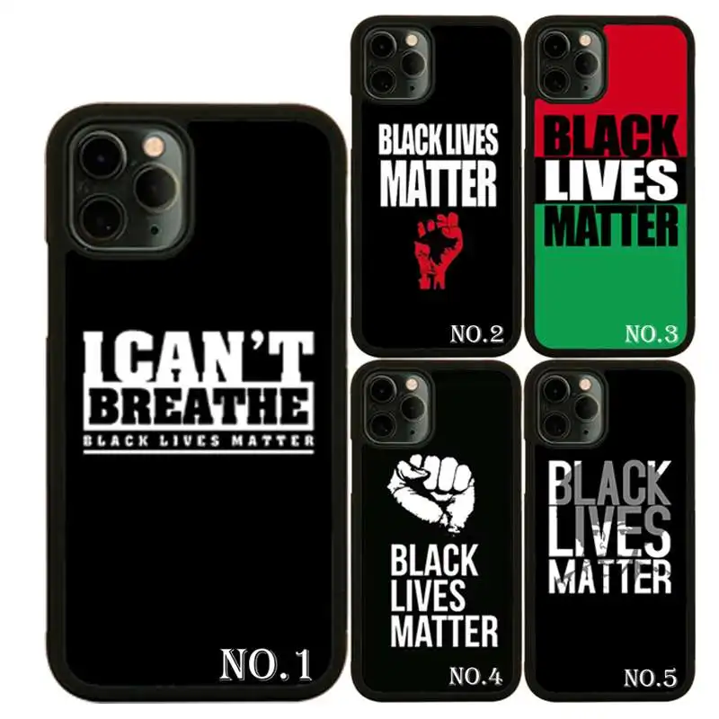 

I Can't Breathe Black Lives Matter Soft rubber Phone Case for iphone 11 Pro Max 11 Pro 11 and for Samsung Galaxy Case