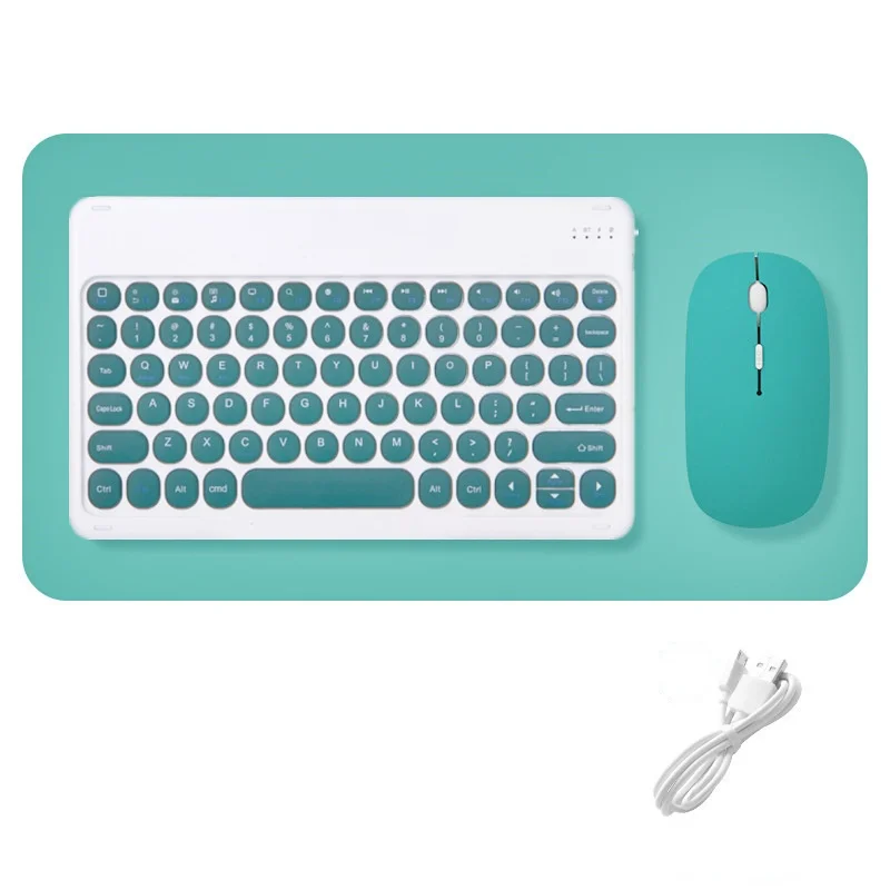 

Hot slim portable mini wireless Tablet ultra-thin keyboard and mouse set for Ipad Mac PC mobile phone keyboard mouse combos, 6 color