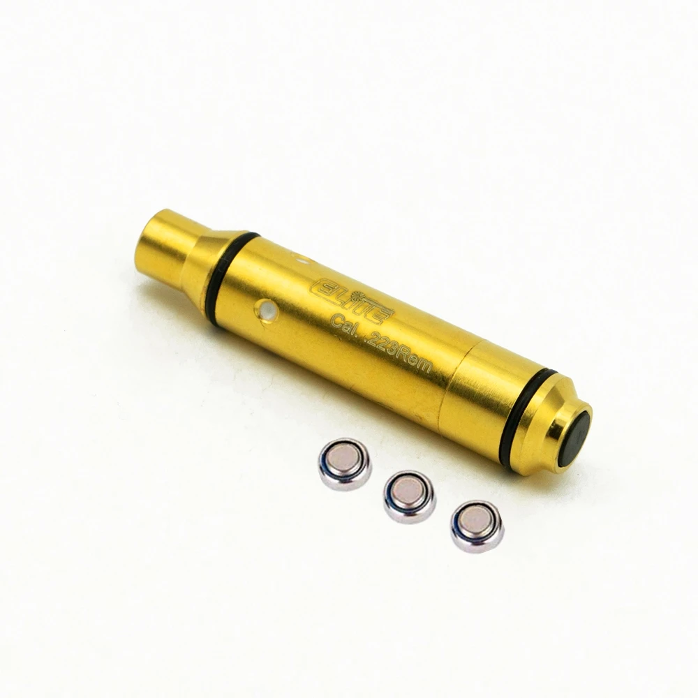 

Gold-plated Full Brass Red dot .223Rem laser bullet for Hunting Guns of Rifles