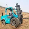 China New 2.5T 3T 3.5T 4T 5T 4X4 4WD All Rough Terrain Forklift Diesel Fork Lift with 3 Stage Mast Japanese engine & Side Shift
