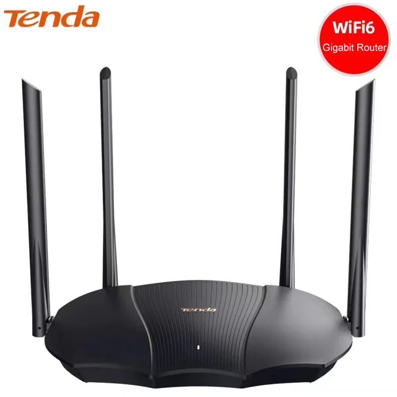 

Tenda AX12 3000Mbps WiFi6 AX3000 Gigabit Wi-Fi 6 Wireless Router 2.4/5G Dual Band OFDMA MU-MIMO Beamforming IPv6 WPA3 Security, Black