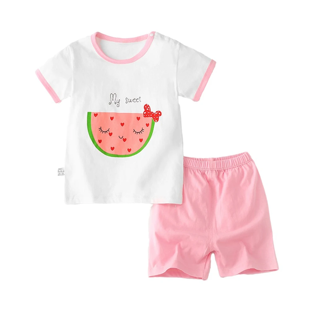 

High End China Cartoon Summer Home Toddler Children 100% Cotton Organic New Boy Baby Designer Branded Kids Clothes For Boys, Picture or choose custom