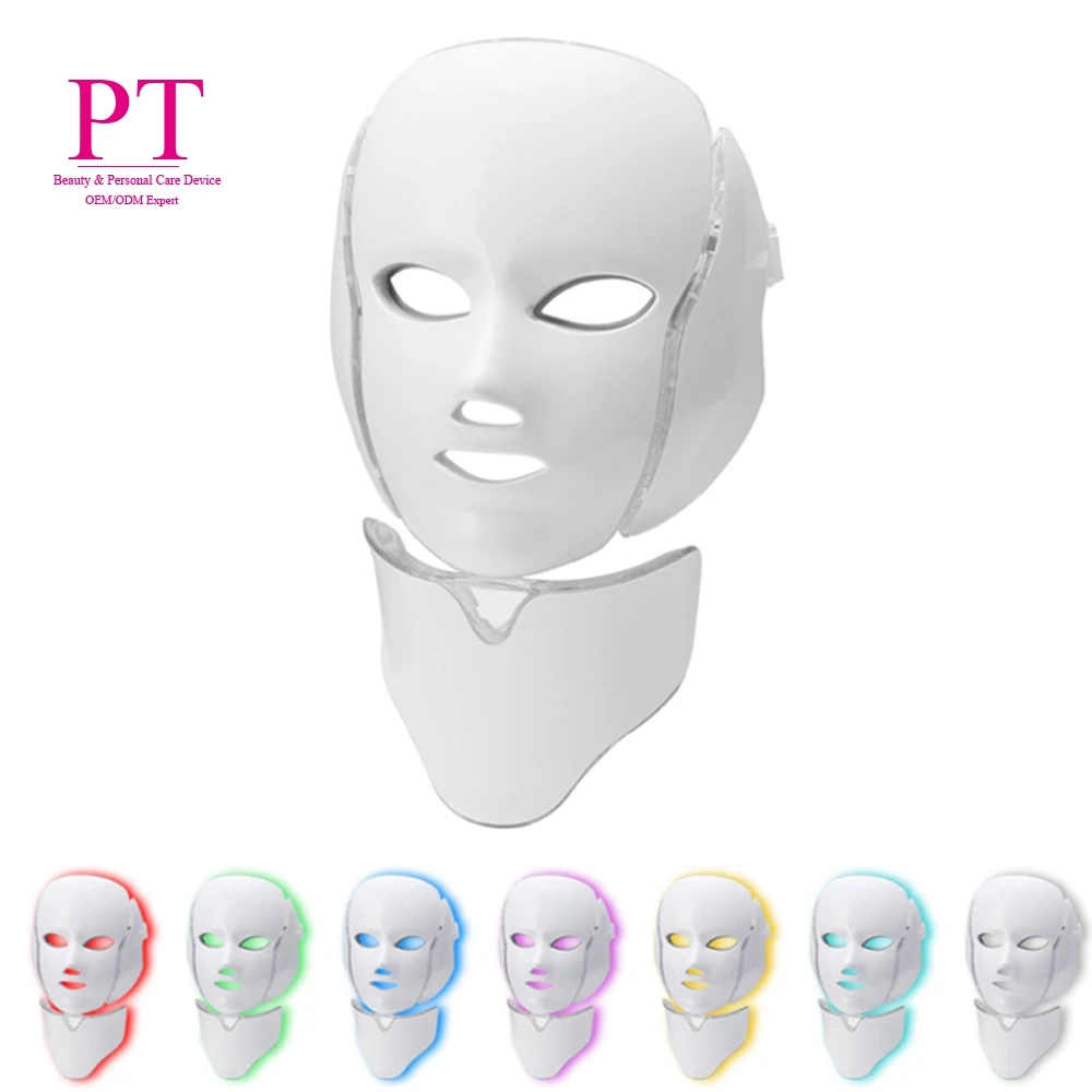 

Foldable photon pdt led light therapy face mask Light Facial Skin Beauty Therapy Led_mask_7_colors