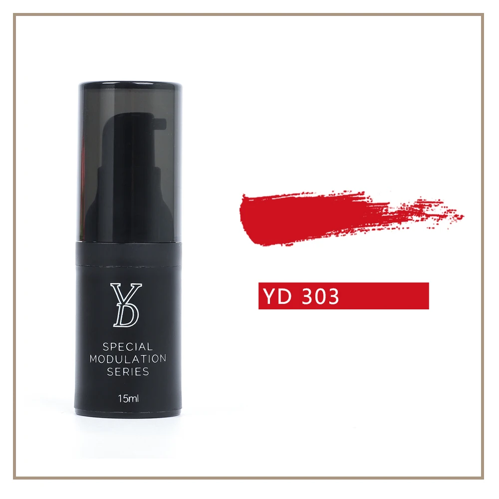 

OEM/ODM YD 15ml Semi Cream Permanent Makeup Organic Microblading Pigment Ink for Lip Micropigmentation (Poppy Red)