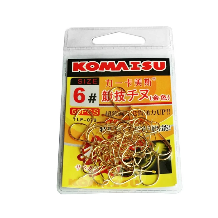 

Factory golden 100C high carbon steel crooked mouth hook with barbed fishing hook