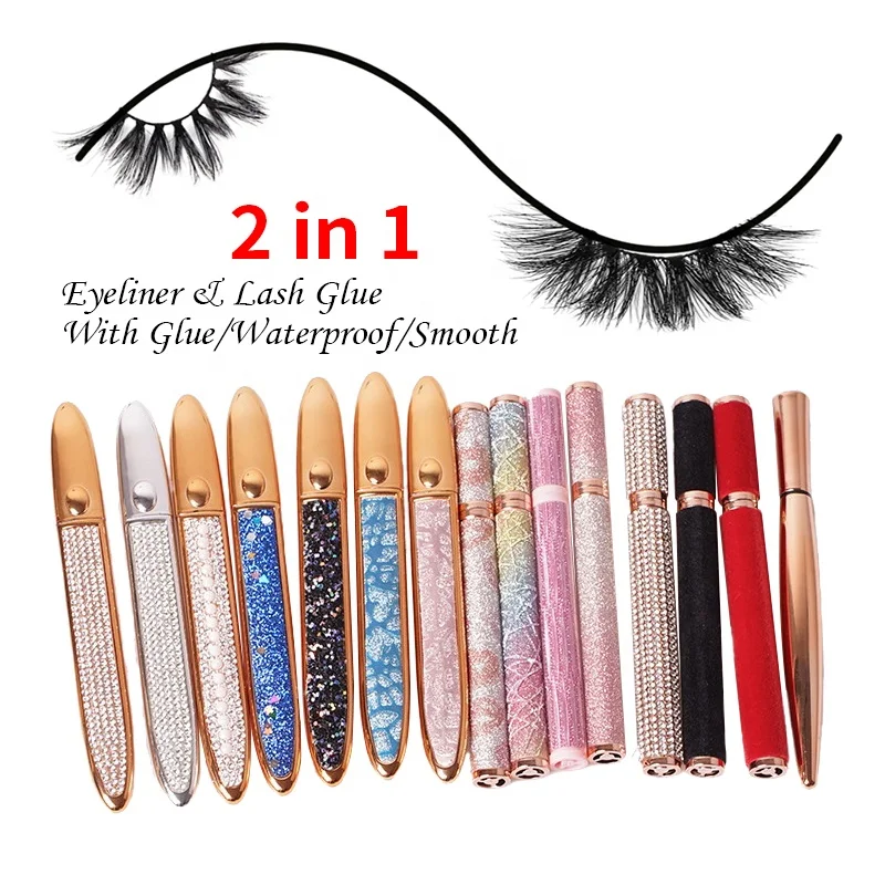 

OEM Custom Strong Waterproof Black Clear Lash Glue Pen Colorful Adhesive Magic Eyeliner