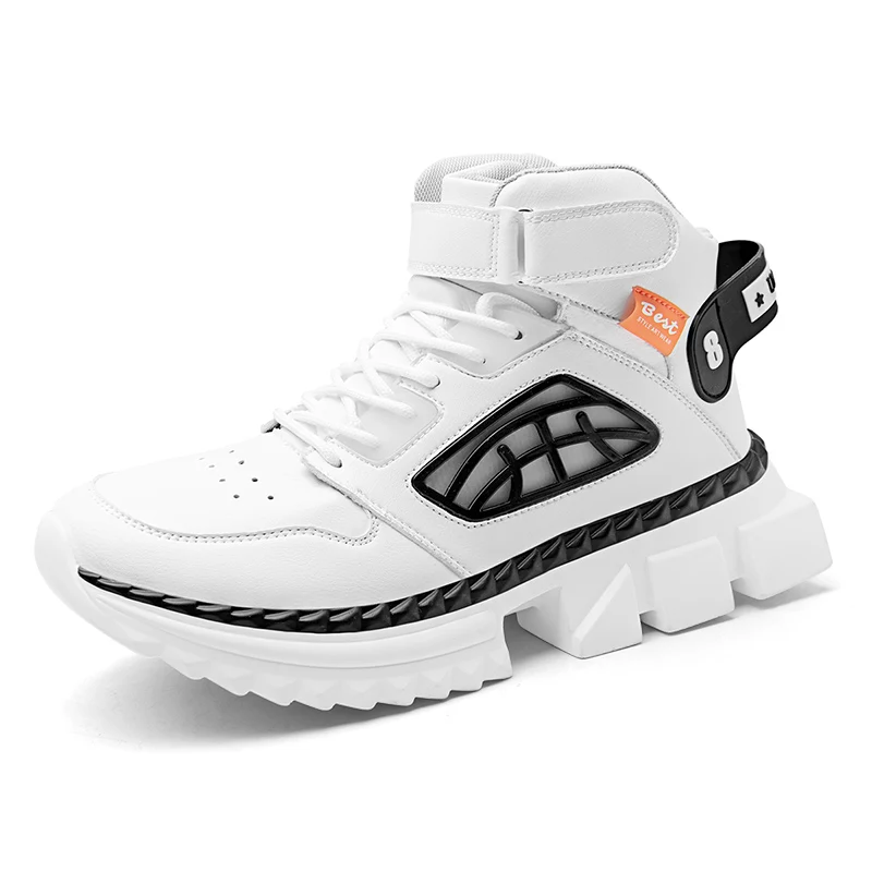 

OEM High top custom shoes men casual white black sports shoes fashion sneakers mens Short boots wholesale china, Customized color