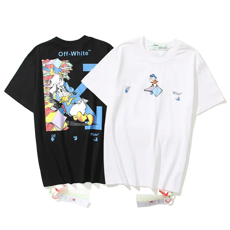 

IHJ5818 over size t shirt men street hip-hop cartoon print short-sleeved cotton t-shirt china t shirts