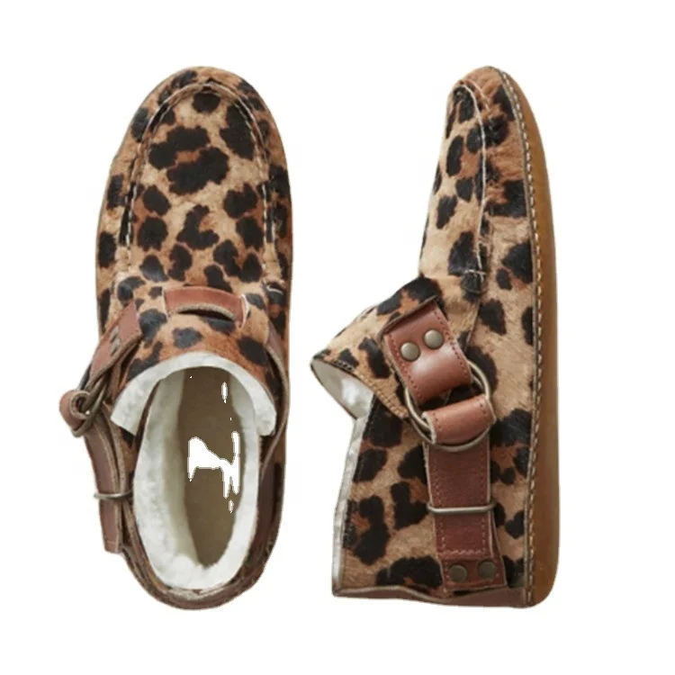 

New ladies' snow boots for autumn and winter low top flat casual shoes, Yellow,blue,green,brown,coffee,leopard