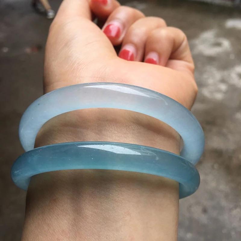 Wholesale Quartzite Jade Ice Seed Oil Green Jade Bracelet Women Bracelet