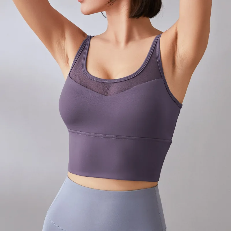 

2021 Sports Women Tank Top Wholesale Plain Fitness Custom Made Band Logo Elastic Athletic Adult Yoga Bra