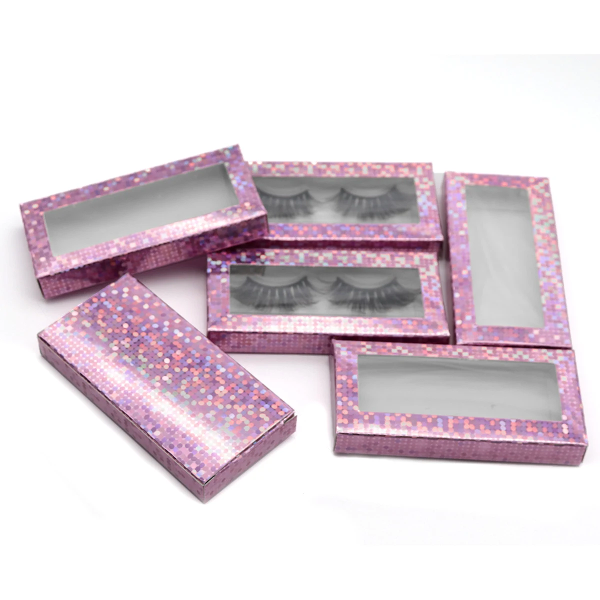 

Create your logo wholesale private label empty 25mm 100% real mink eyelash box packaging