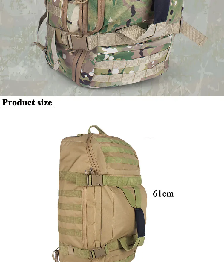 Sabado Large Tactical Luggage Travel Backpack Waterproof Hiking Duffle