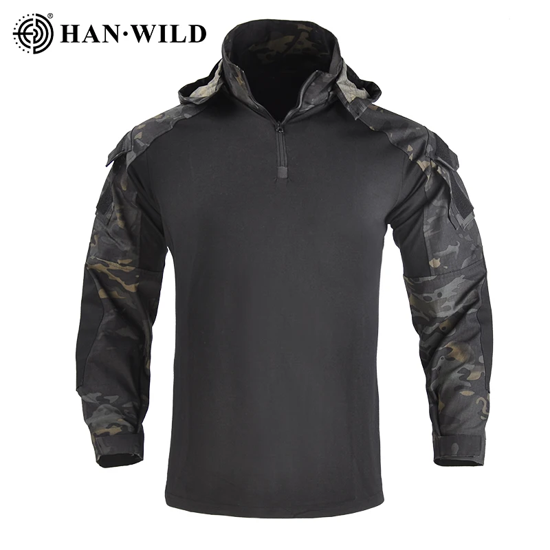 

HAN WILD Outdoor Camouflage Training jackets Hiking Military Airsoft jacketsTactical clothes Hunting Clothes