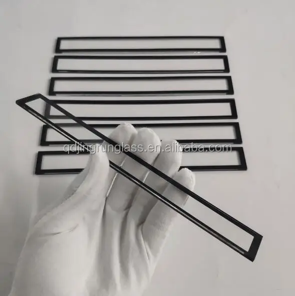 Customized Silk Screen Toughened Black Light Glass Led Wall Washer Lamp