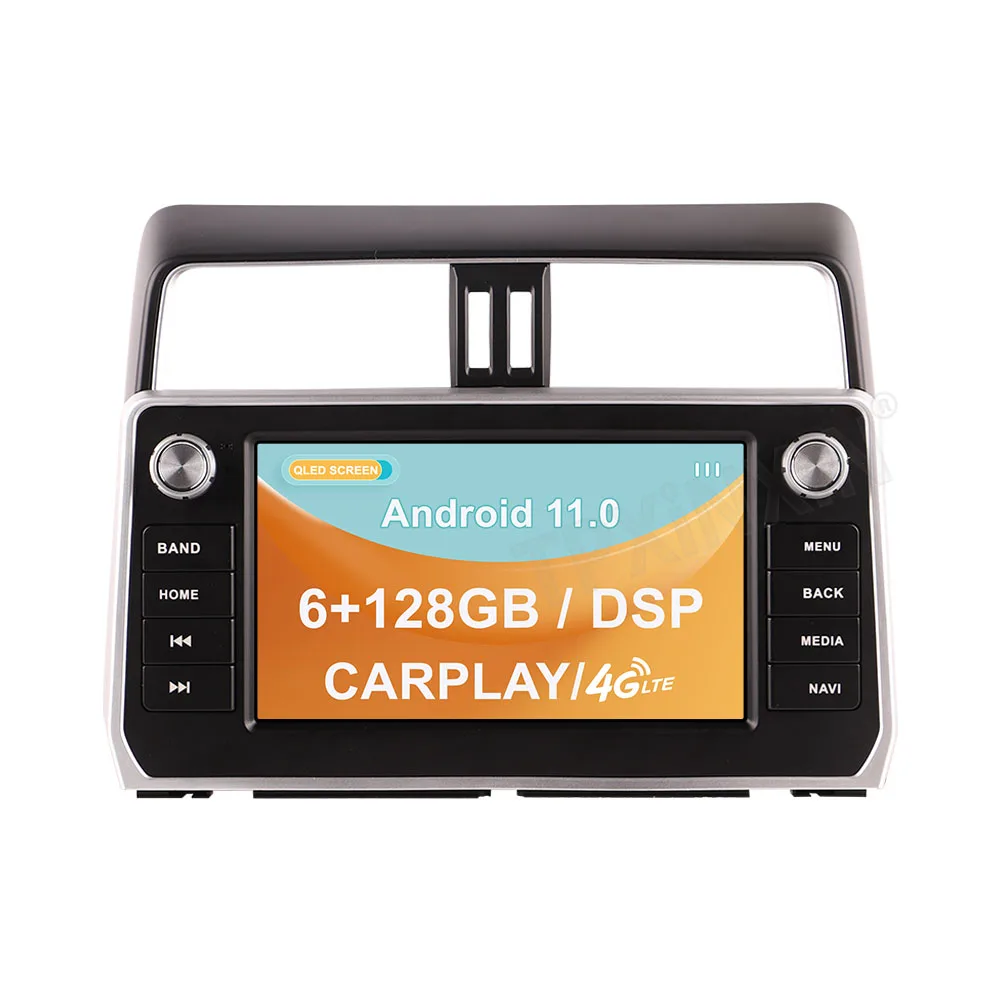 

Android 11.0 6G+128GB for Toyota Prado 2018 2020 Car GPS Navigation Carplay Auto Radio Stereo Video Multimedia Player Head Unit